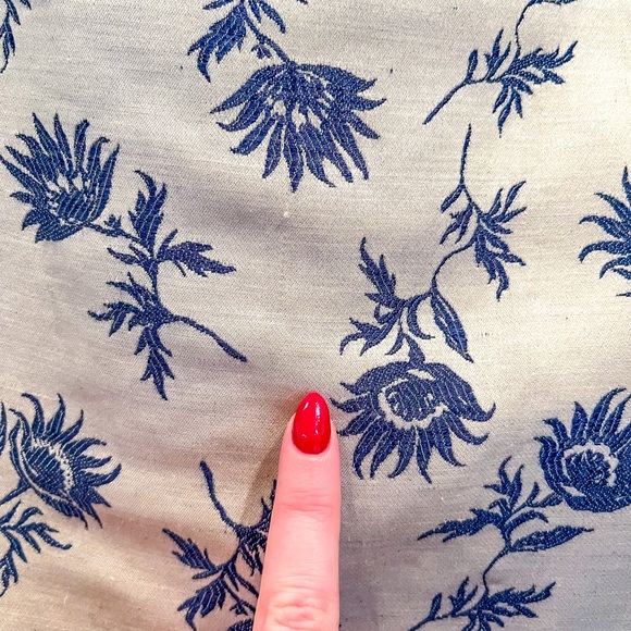 Tory Burch SZ 4 White With Blue Florals A Line Skirt! - Picture 6 of 10